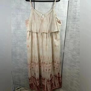 Motherhood Maternity Tie Dye Maxi soft, bohemian hippie, comfortable plus size